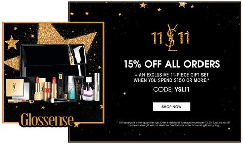 yves saint laurent code promotionnel|ysl 15 off first order.